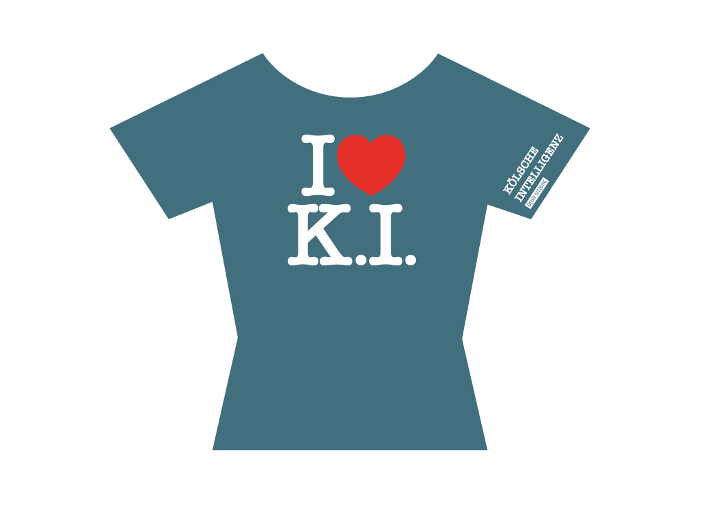 Damen T-Shirt K.I. - Kölsche Intelligenz