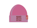 Beanie - Strickmütze "MAKE KÖLSCH NOT WAR!", hibiskus